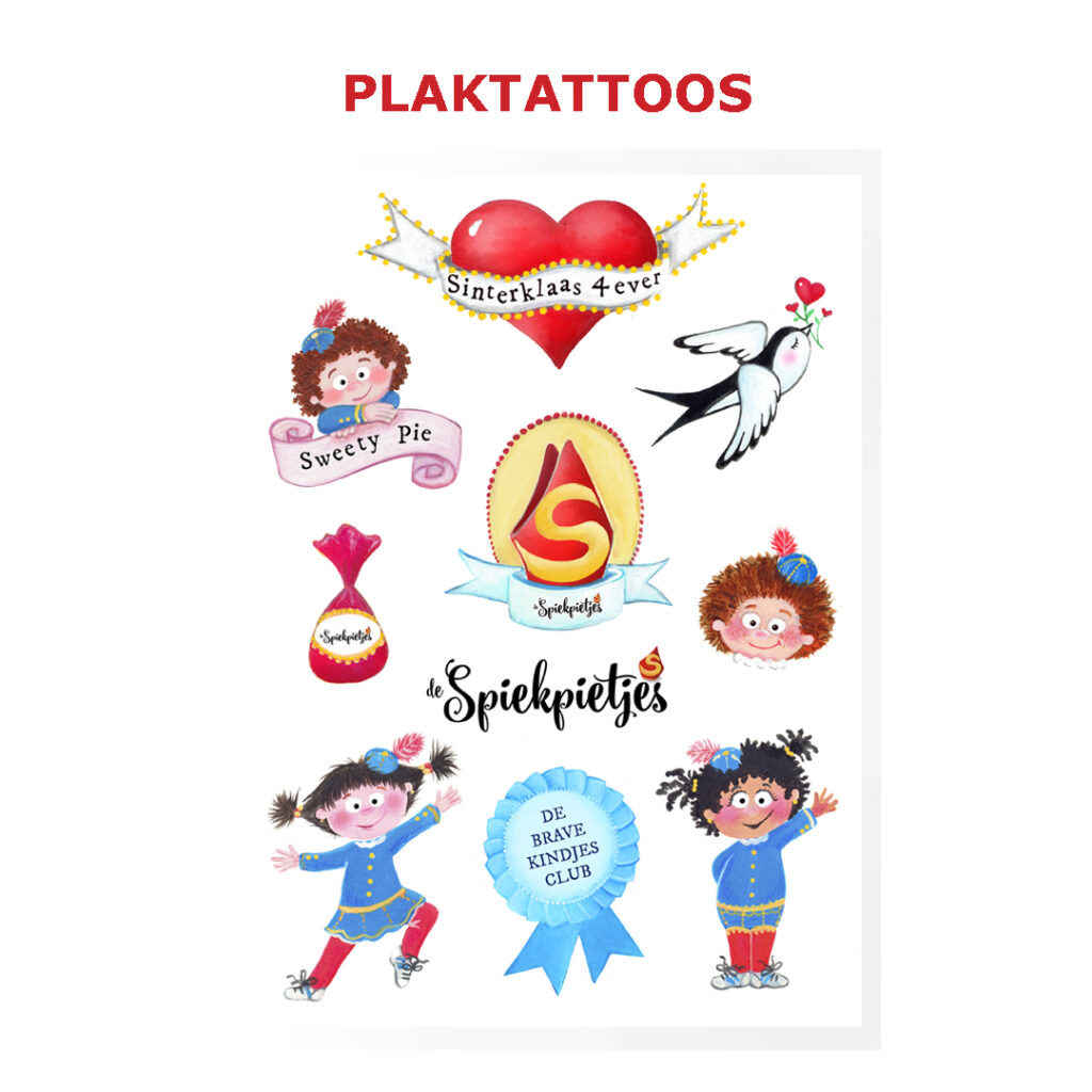 plaktattoos van de spiekpietjes