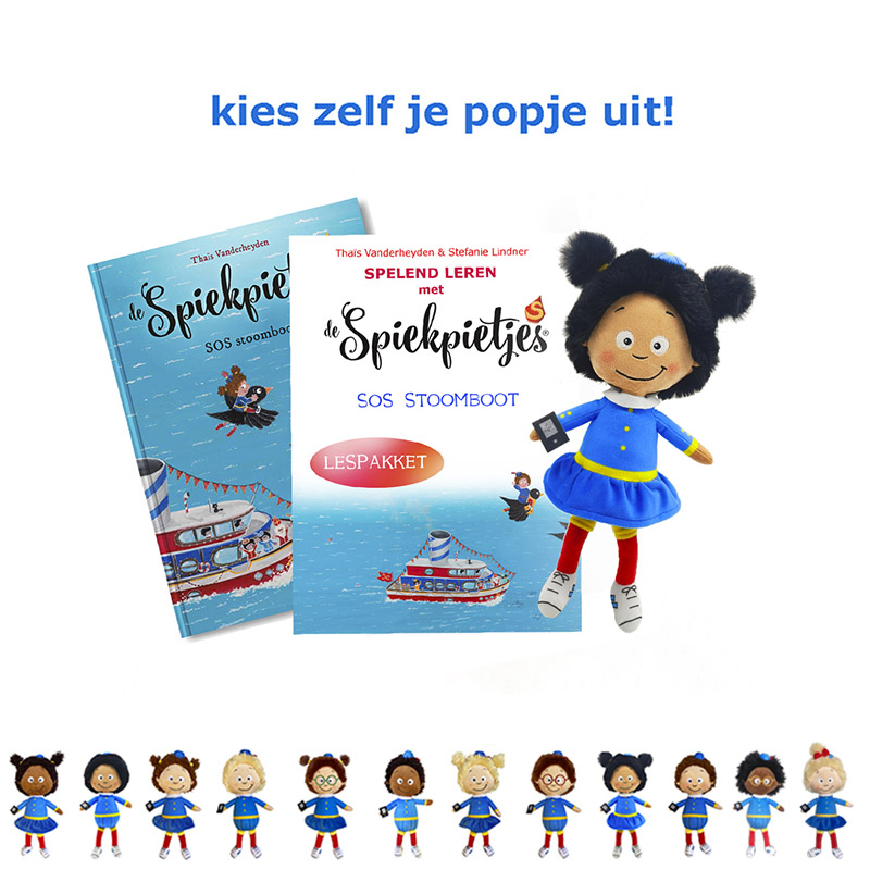 lespakket SOS stoomboot met boek en pop