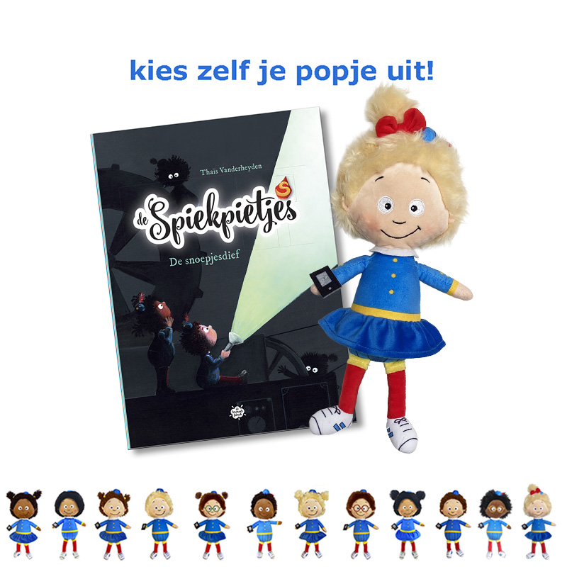 voordeelpakket met boek en pop van de spiekpietjes.