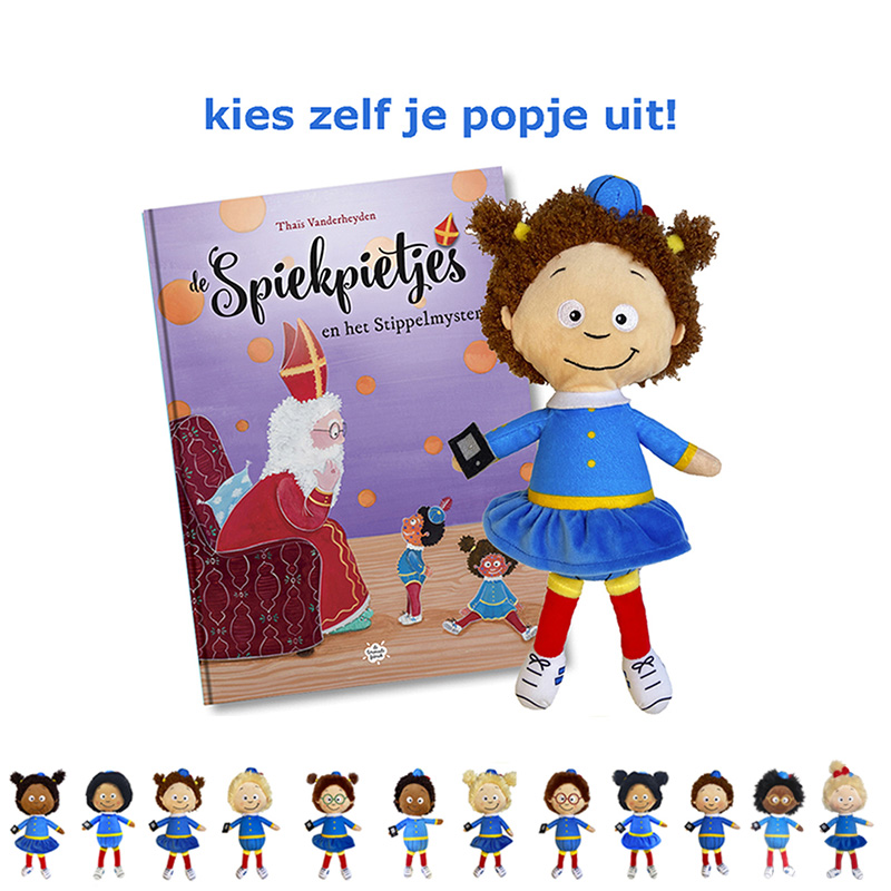 voordeelpakket spiekpietjesboek met pop naar keuze. Het stippelmysterie